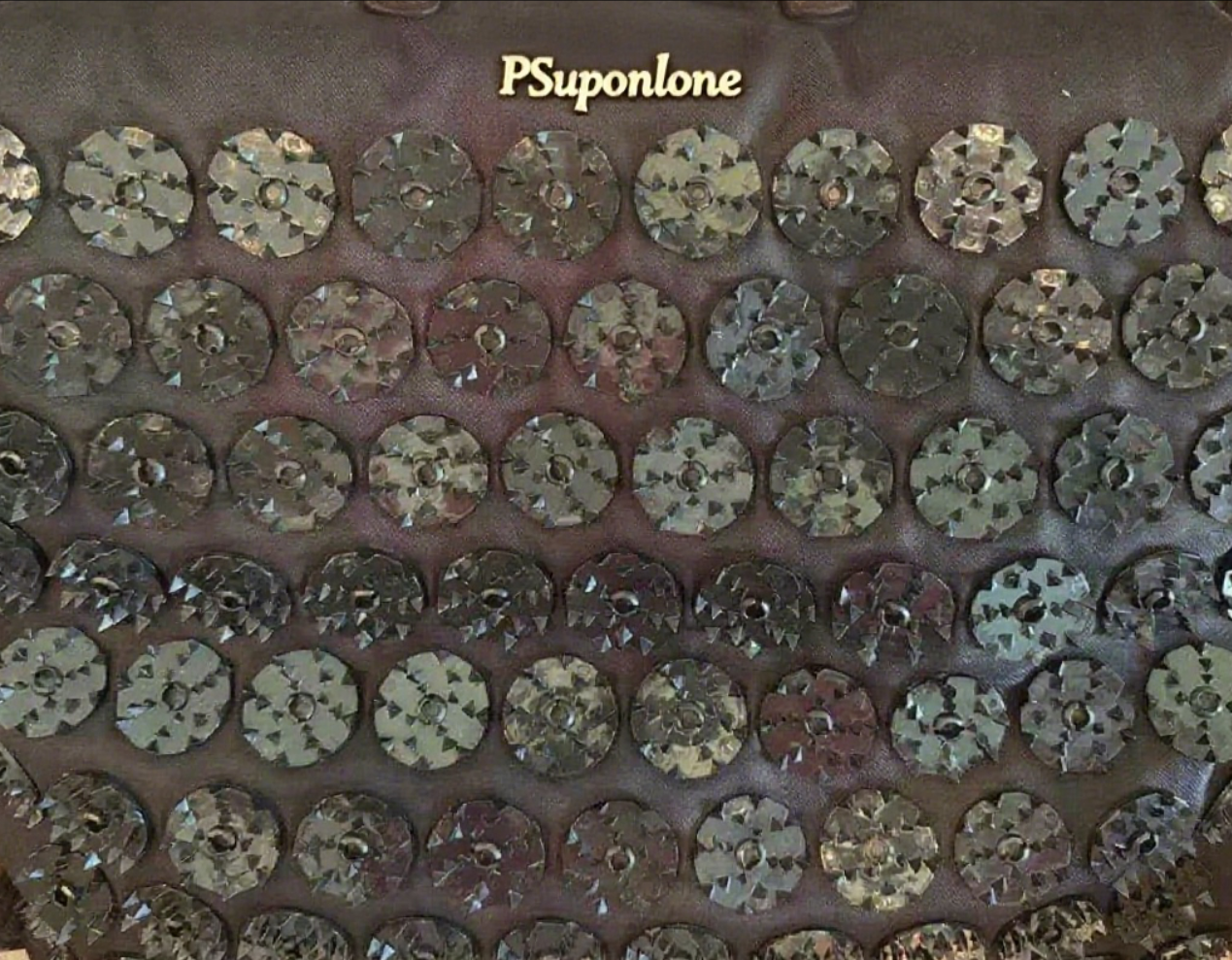 PSuponlone Classic Acupressure Neck Pillow, Original Intensity in Black, Sustainable & Durable, Relieves Stress & Tension, Promotes Relaxation & Focus