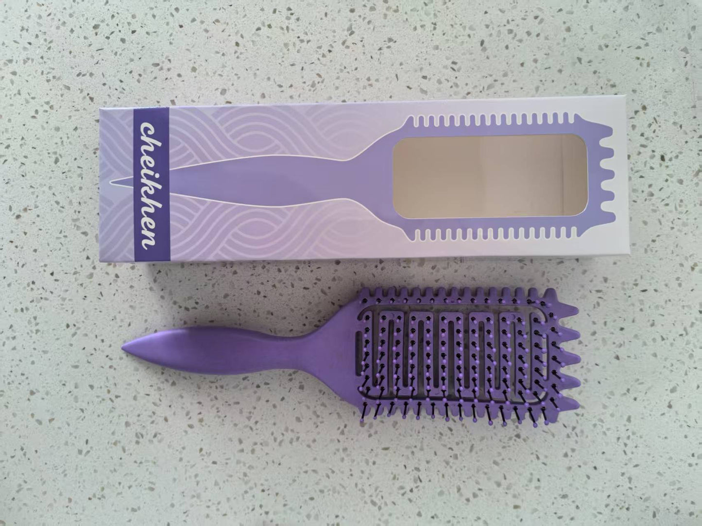 cheikhen Curl Defining Brush, Curly Hair Brush,Vented Hair Brush for Detangling, Shaping and Defining Curls For Women and Men Less Pulling