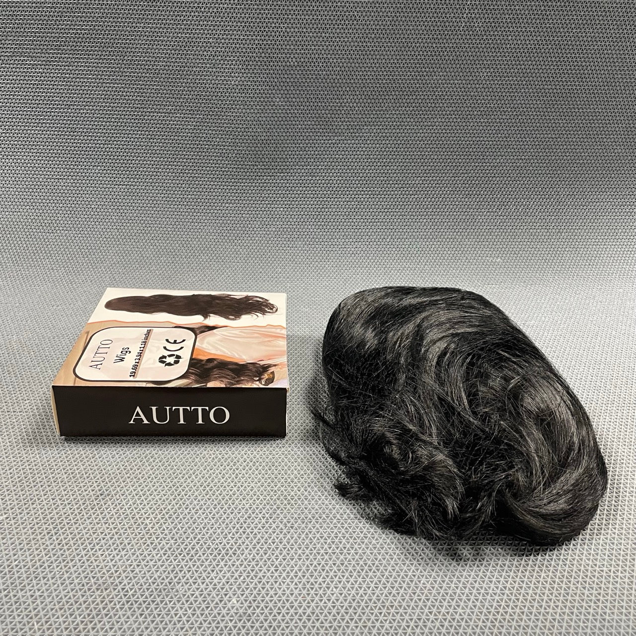AUTTO Black Wear and Go Glueless Wigs Straight Lace Front Wig Pre Cut Glueless Synthetic Layered Wig 24 Inch Middle Part Closure Wig For Women
