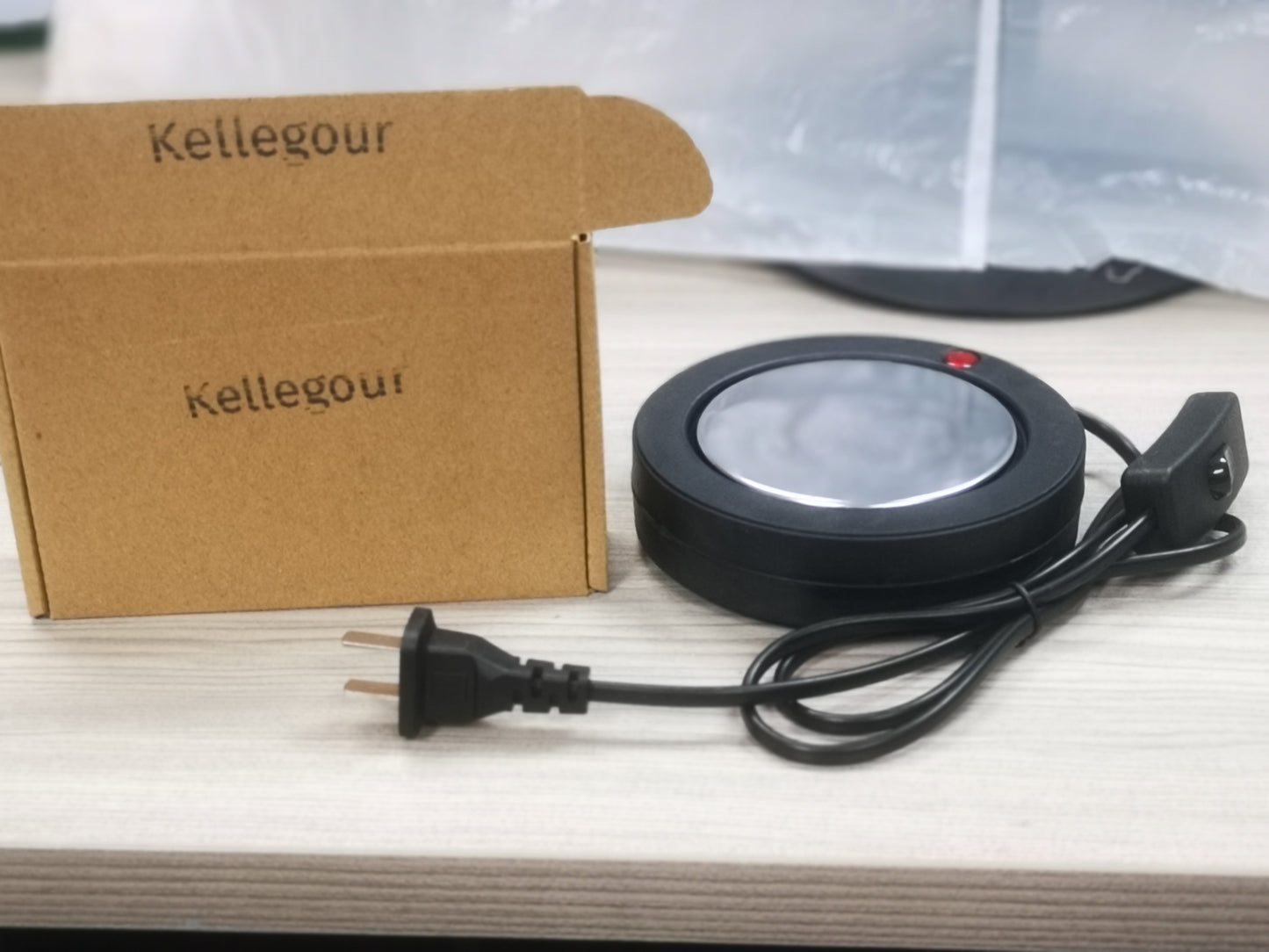 Kellegour Candle Warmer for Large Jar, Coffee Mug Warmers, Safely Releases Scents Without a Flame, Melt The Candle Quickly, Enjoy Your Warm Coffee Tea. Gifts for Festival Birthday Women Men Mom Dad