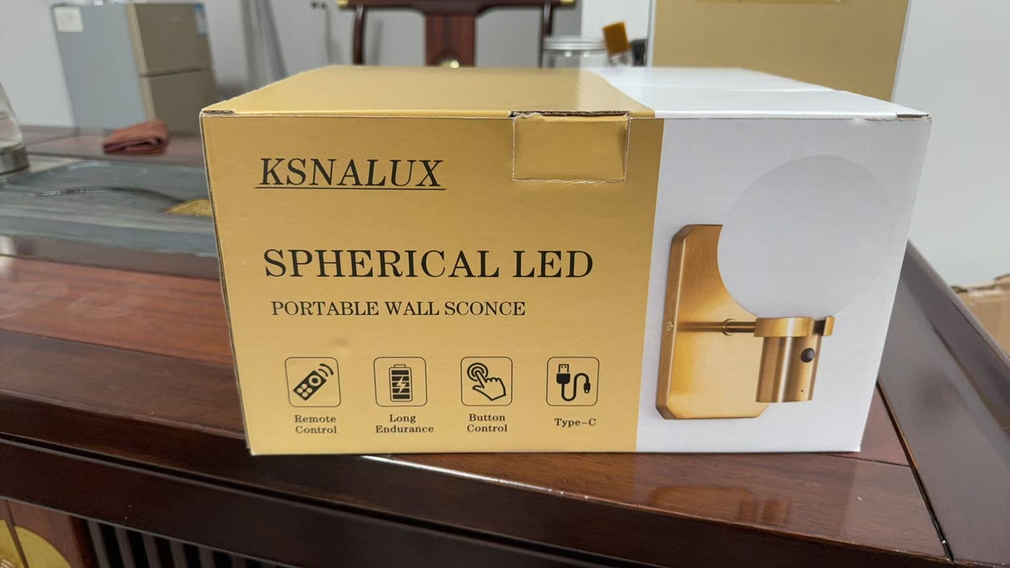 KSNALUX Motion Sensor Wall Lights with Remote Control 3 Colors Wireless Wall Lamp LED Indoor Up Down Wall Sconces 5000mAh Rechargeable Battery Powered Wall Lamps Brightness Adjustable, 1 Pack