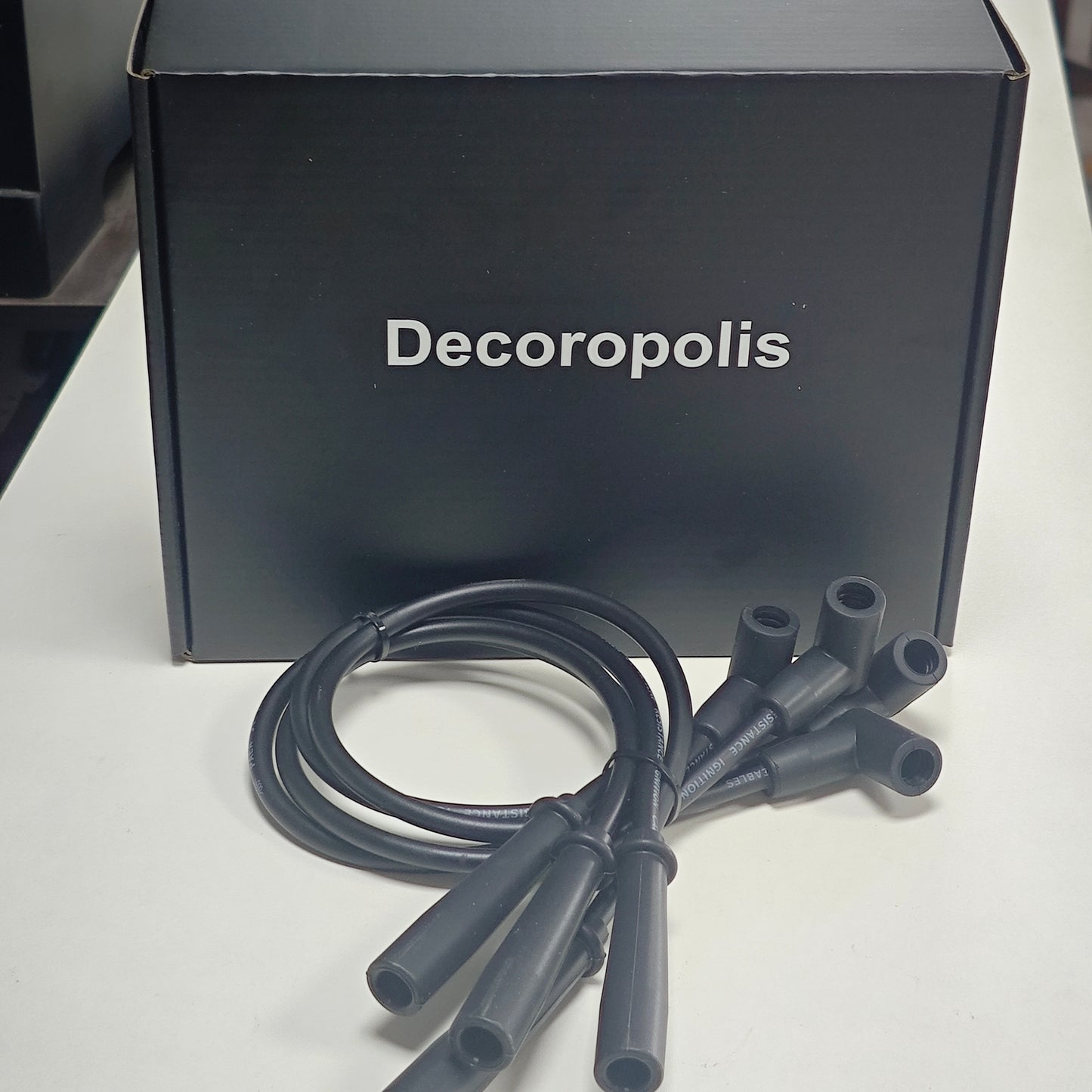 Decoropolis Spark Plug Wire Set 9mm Blue Ignition Wire Replacement for Ford F-150 F150 Mustang