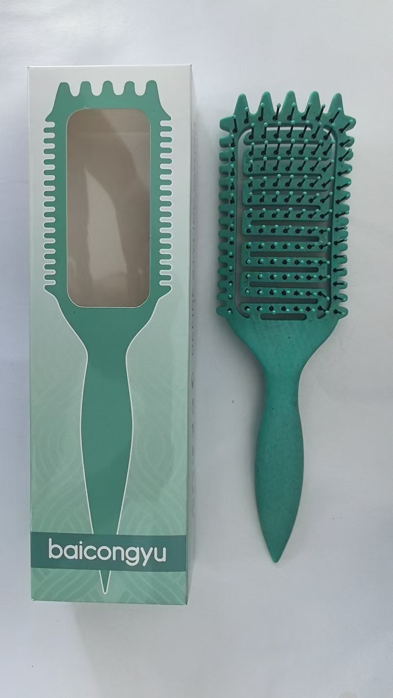baicongyu Brush for Soft Smoothing Hair Brushing with Anti-Static Bristles - Vented Wet Hair Brush for Blow Drying Use