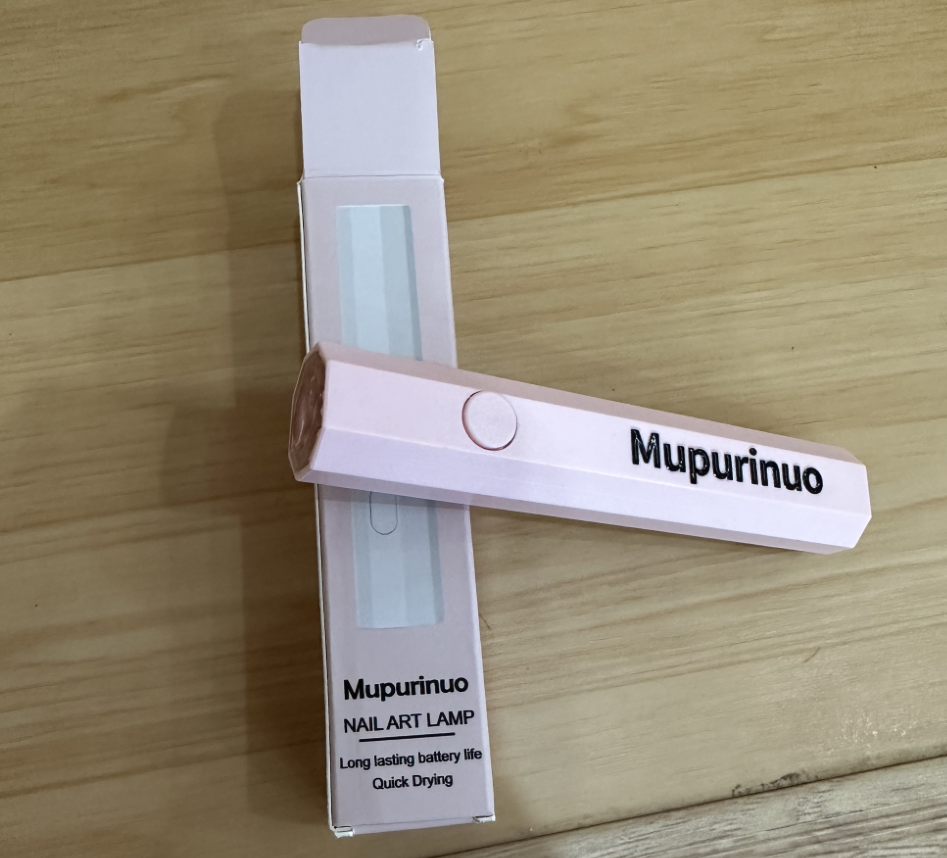 Mupurinuo Mini Handheld UV Light for Gel Nails,Portable Rechargeable Nail Lamps,2 Timers for Fast Nail Extension,Rhinestone Glue Decoration