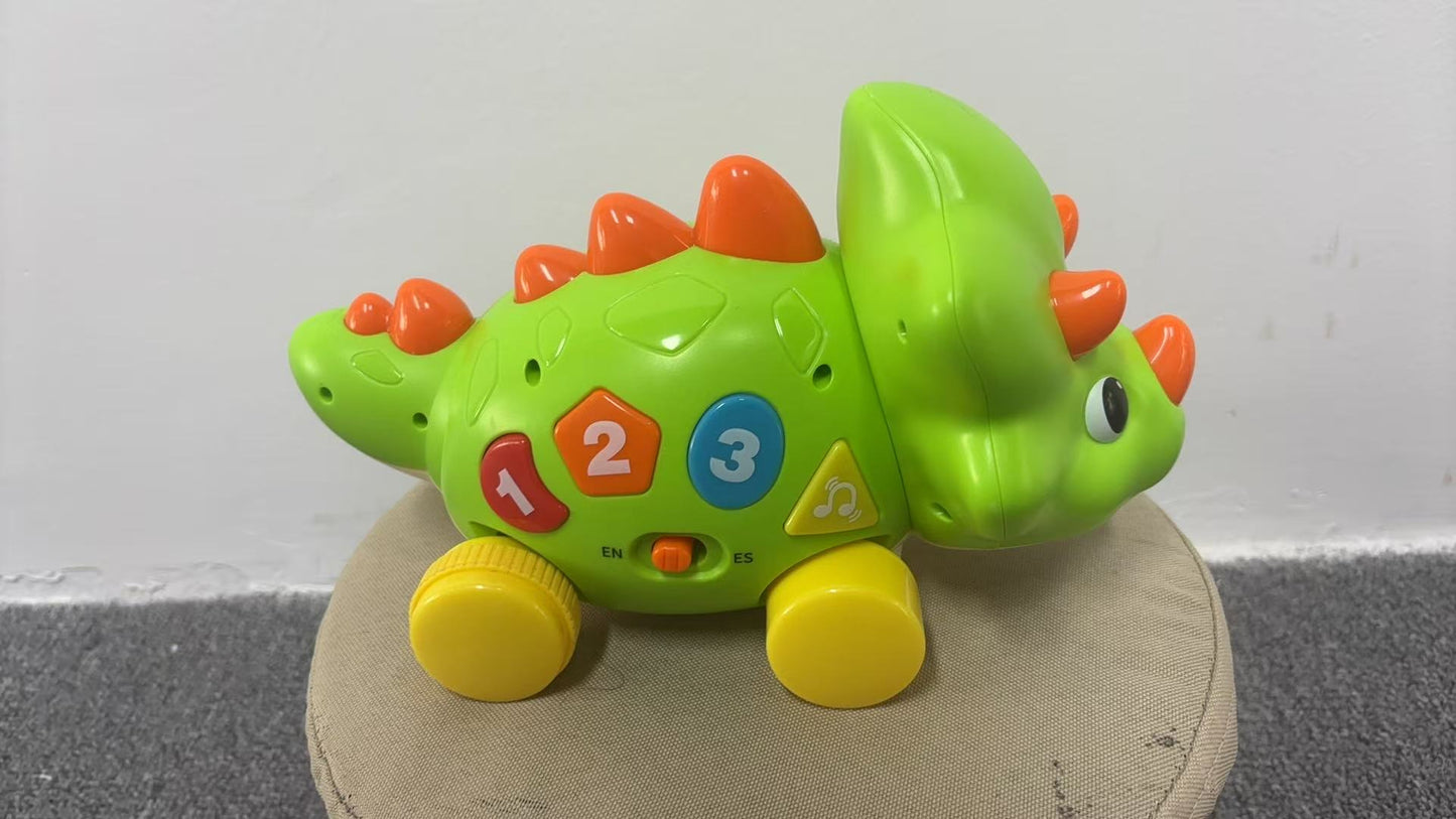 Lanbeby Baby Toys 6 to 12 Months Crawling dinosaur Musical Infant Toy for 12 Months Old Light Up Tummy Time Toys Early Eduactional Learning Montessori Toy for 8 9 10 Month Baby Boy Girl Toddler