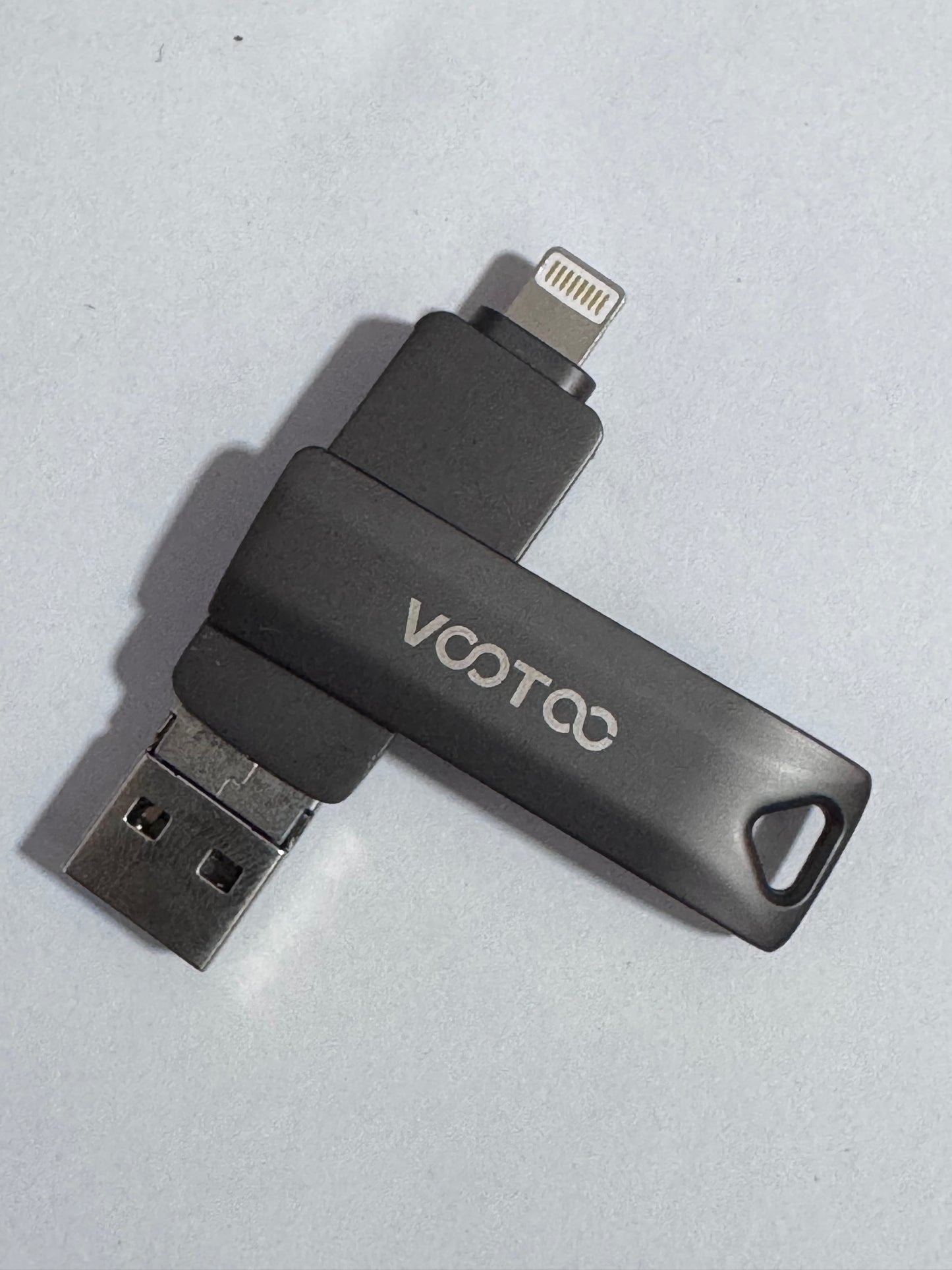 VOOTOO Certified 128GB iPhone Photo Stick iPhone Memory iPhone USB Storage for Photos Videos Contacts iPhone USB Flash Drive Memory for iPad External iPhone Storage iPhone Thumb Drive for iPad