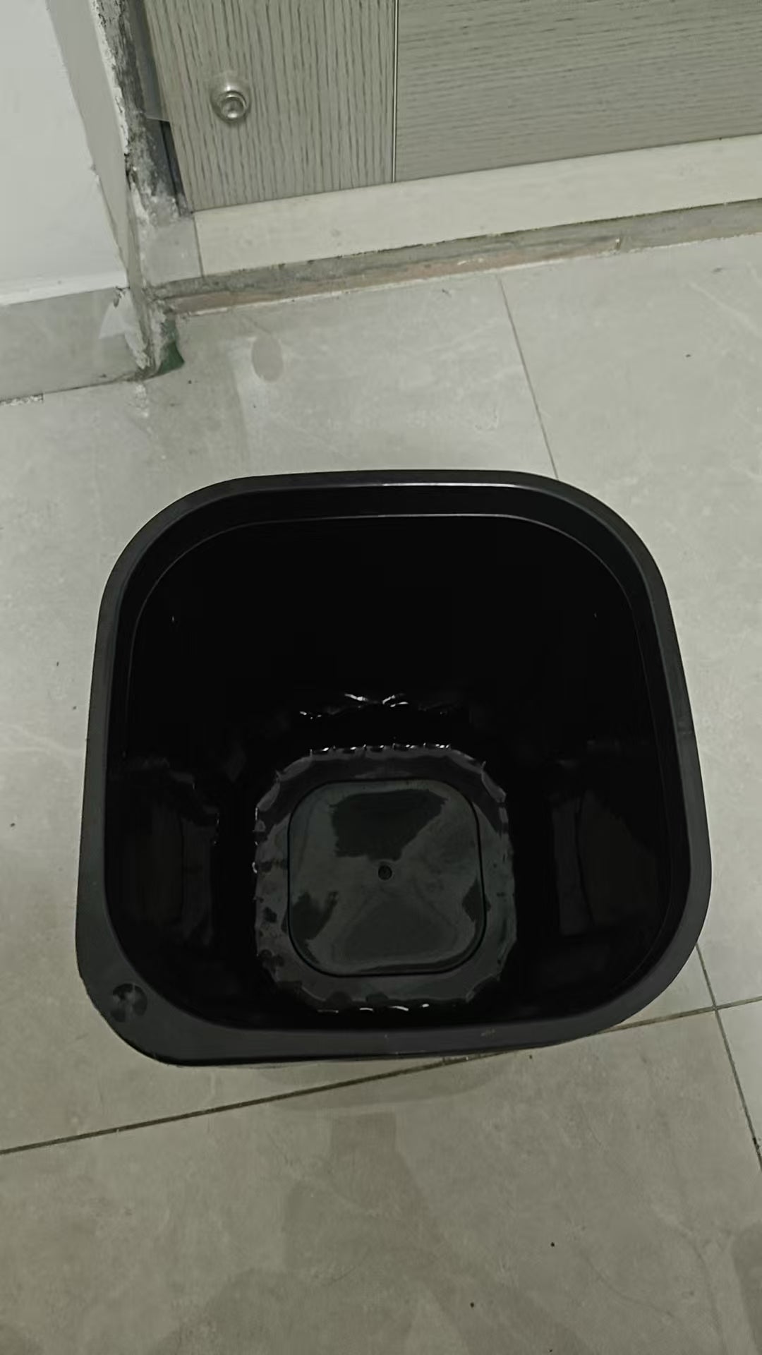 Jurrytory 19 Gallon Black Square Commercial Trash Garbage Can | Outdoor Office Restauran School Kitchen