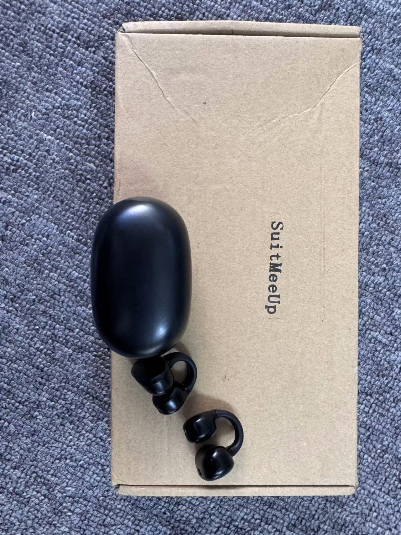 SuitMeeUp Wireless Earbuds Bluetooth Headphones 90Hrs Playtime Ear Buds IPX7 Waterproof Sports Earphones Wireless Charging Case Over-Ear Earhooks Headest
