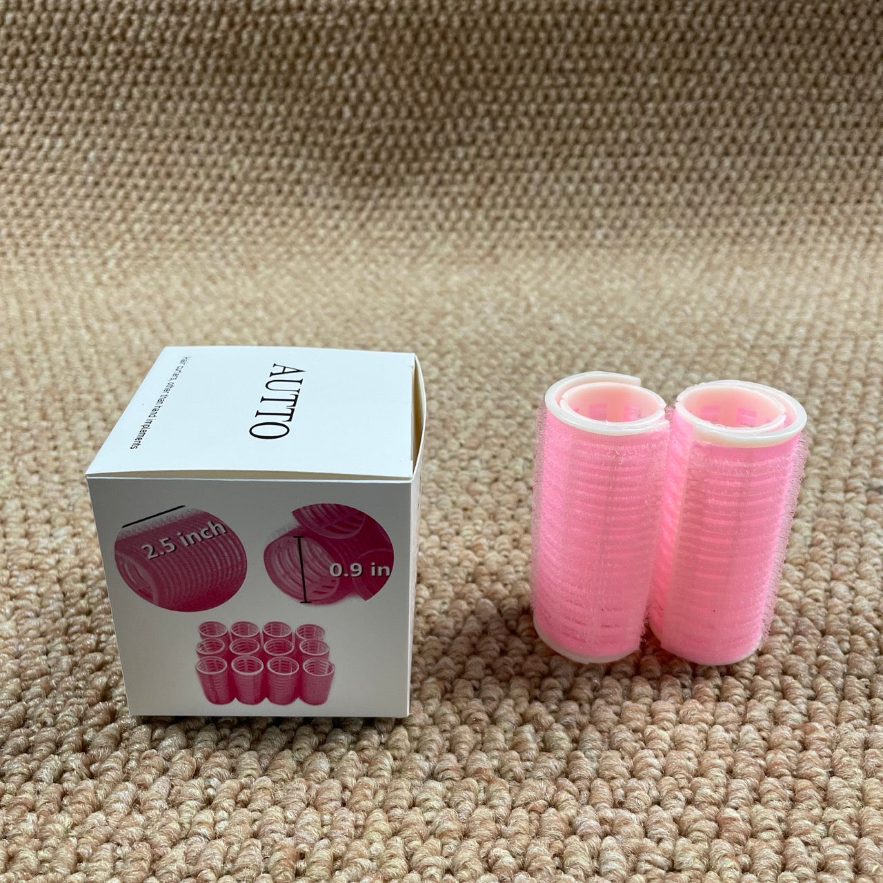 AUTTO Self-Grip Hair Curlers – Professional Salon Rollers for Hairdressing (Small, 12-Pack)