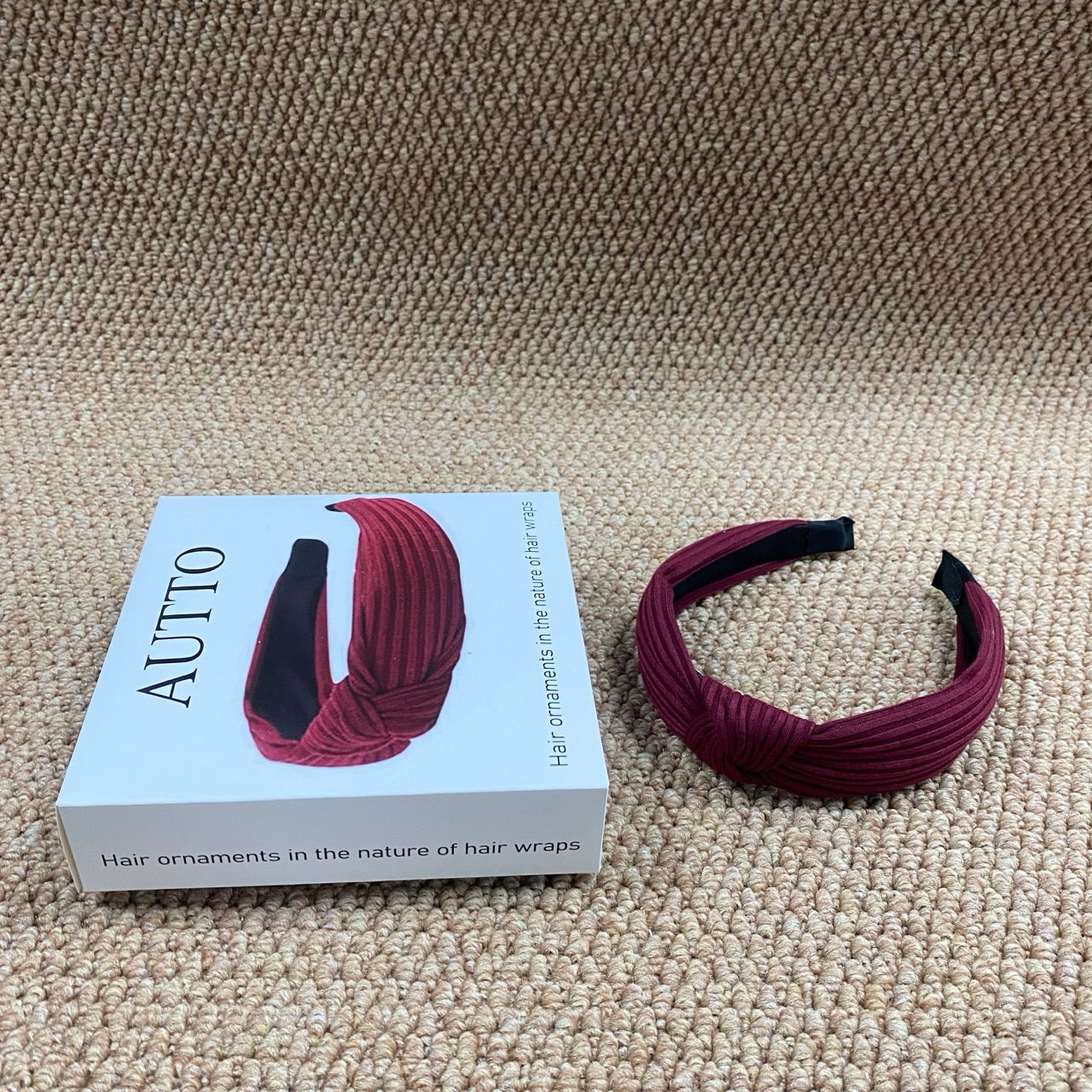 AUTTO Comfortable Knot Decor Headbands for Women Soft Elastic Hairbands for Daily Use Makeup and Exercise Versatile Haircut Ornaments hair accessories constructed primarily of synthetic