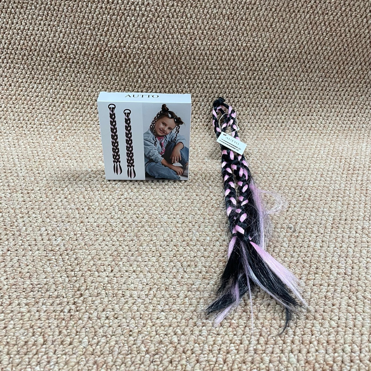 AUTTO Braiding Hair Extensions for Women 24 Inch 3Pcs Synthetic Jumbo Braid Hair Extension Profession Crochet Hair Extensions for Box Braids