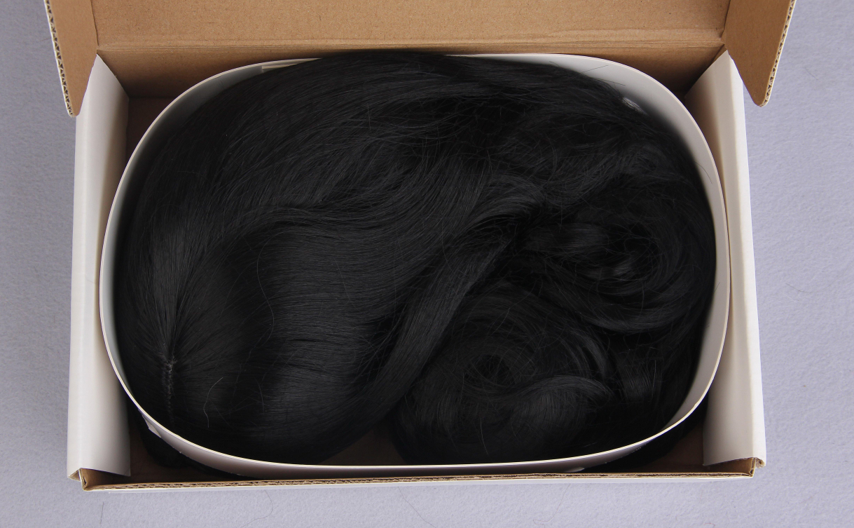QUINARVVNA HAIR Black Wig for Women, Long Wavy Lace Hairline Middle Part Synthetic Heat Resistant Wig for Daily Party