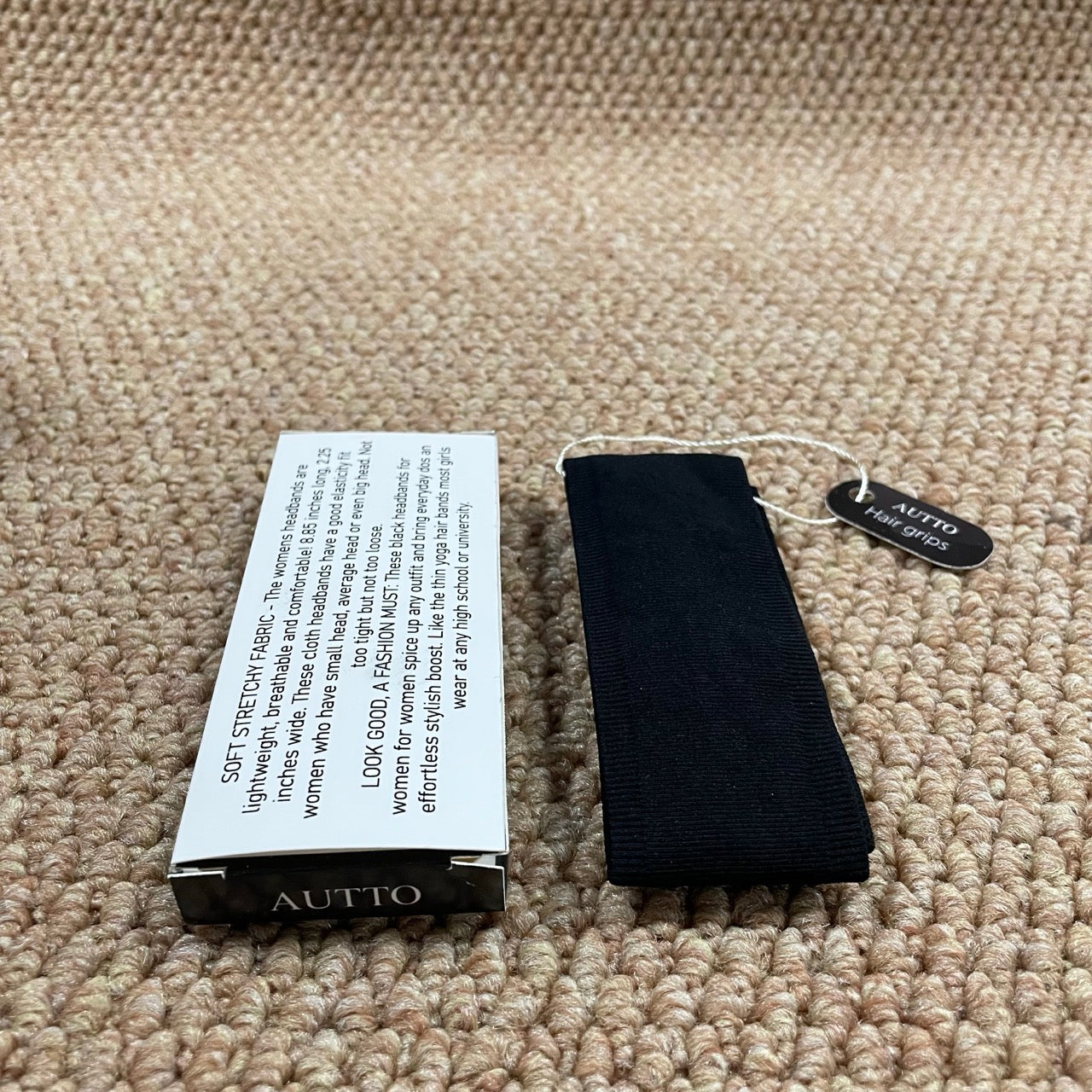AUTTO Wig Grip Band, Headband for Keeping Wigs in Place, Black
