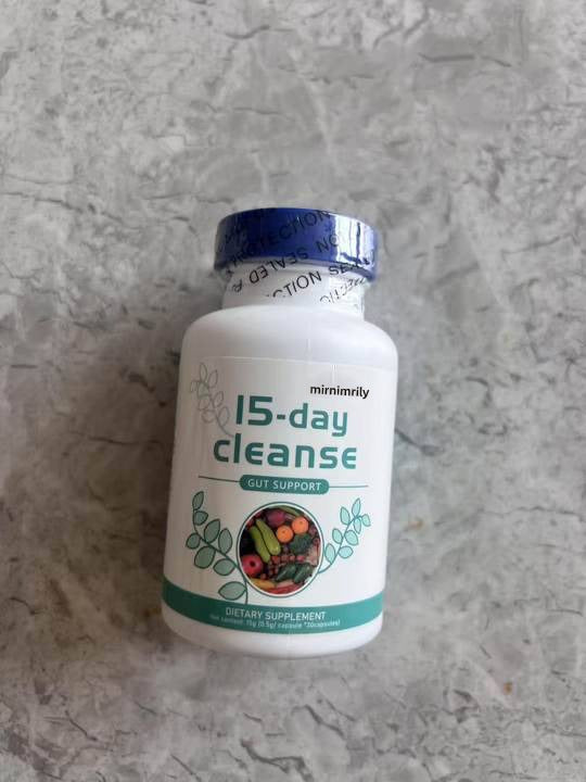 mirnimrily 15 Day Cleanse - Gut and Colon Support - Advanced Gut Cleanse Detox for Women & Men with Senna, Cascara Sagrada & Psyllium Husk - Non-GMO - 30 Capsules