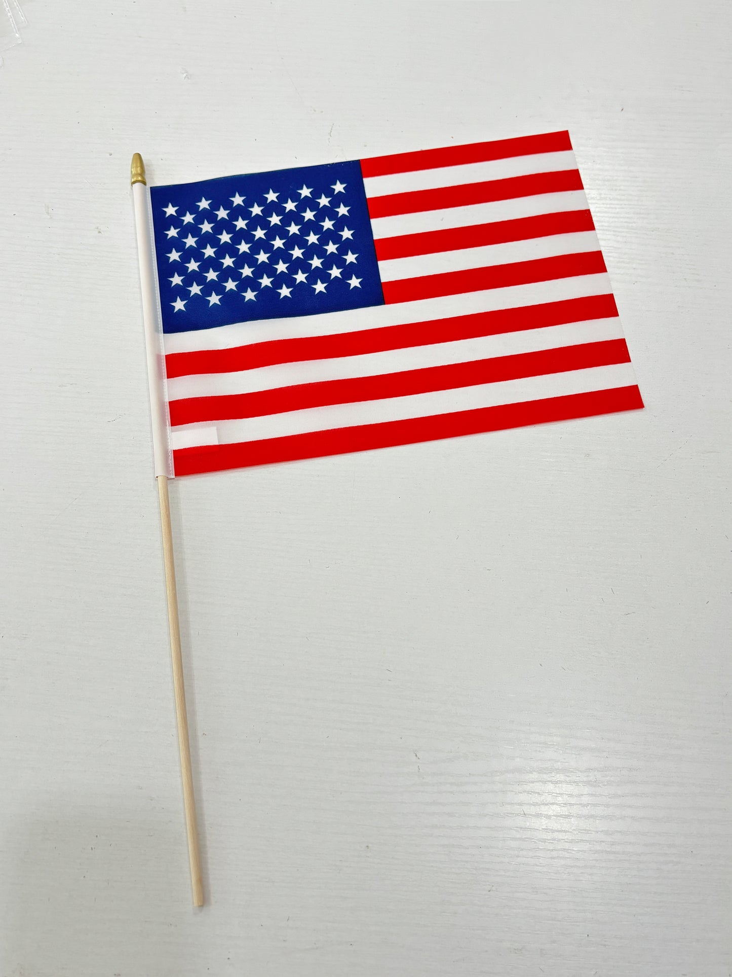 BIOLALEN Set of 12, American Flags 8x11 Inch American Stick Flag/American Hand Held Stick Flags Spear Top