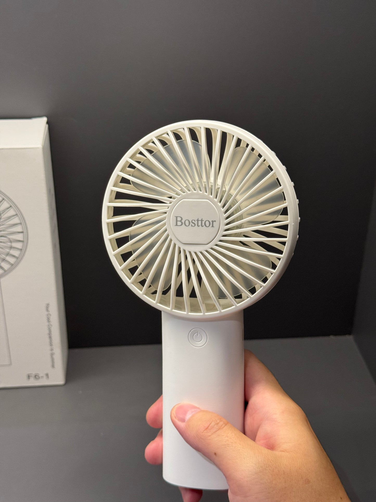 Bosttor High Speed Handheld Mini Fan, Small Pocket Design Personal Fans Portable Rechargeable, 5 Gear Turbo Wind, Summer Essentials for Travel/Camping/Concerts/Commuting