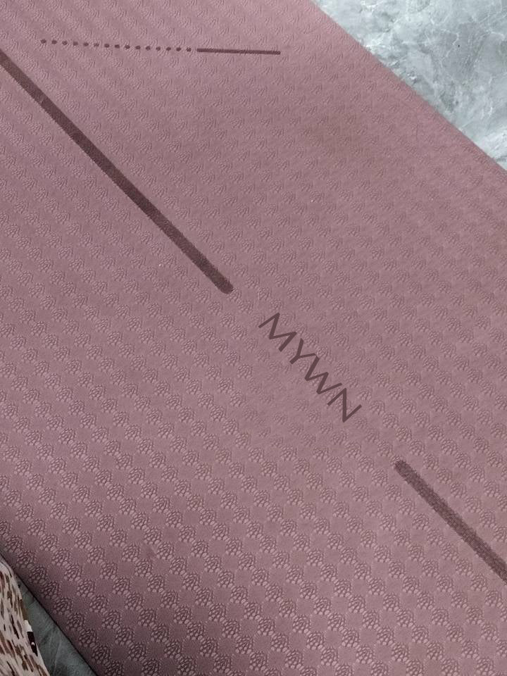 MYWN Yoga Mat 1/2" Thick w/Nylon Strap for Men & Women - Non Slip Exercise Mat for Yoga, Pilates, Stretching, Floor & Fitness Workouts