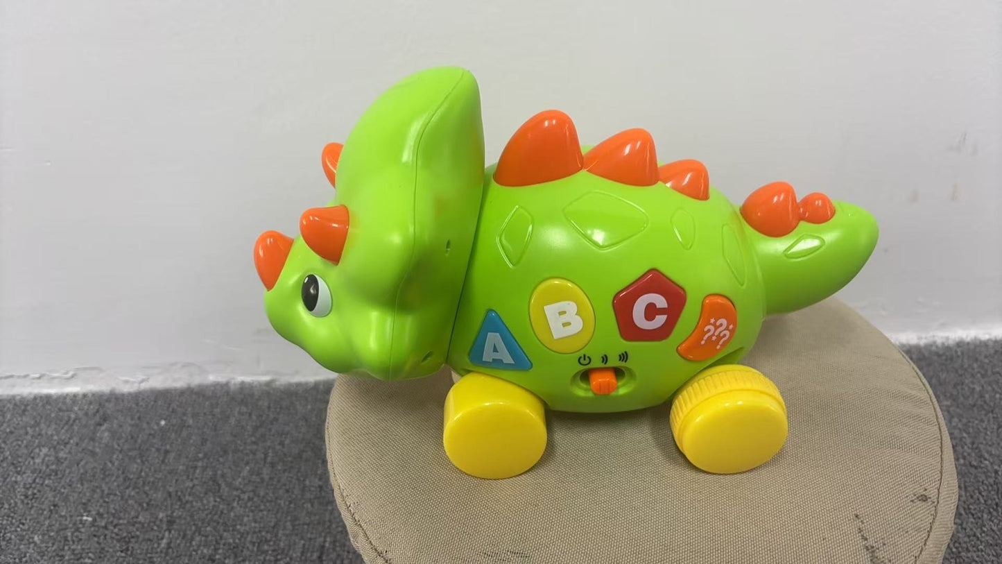 Lanbeby Baby Toys 6 to 12 Months Crawling dinosaur Musical Infant Toy for 12 Months Old Light Up Tummy Time Toys Early Eduactional Learning Montessori Toy for 8 9 10 Month Baby Boy Girl Toddler