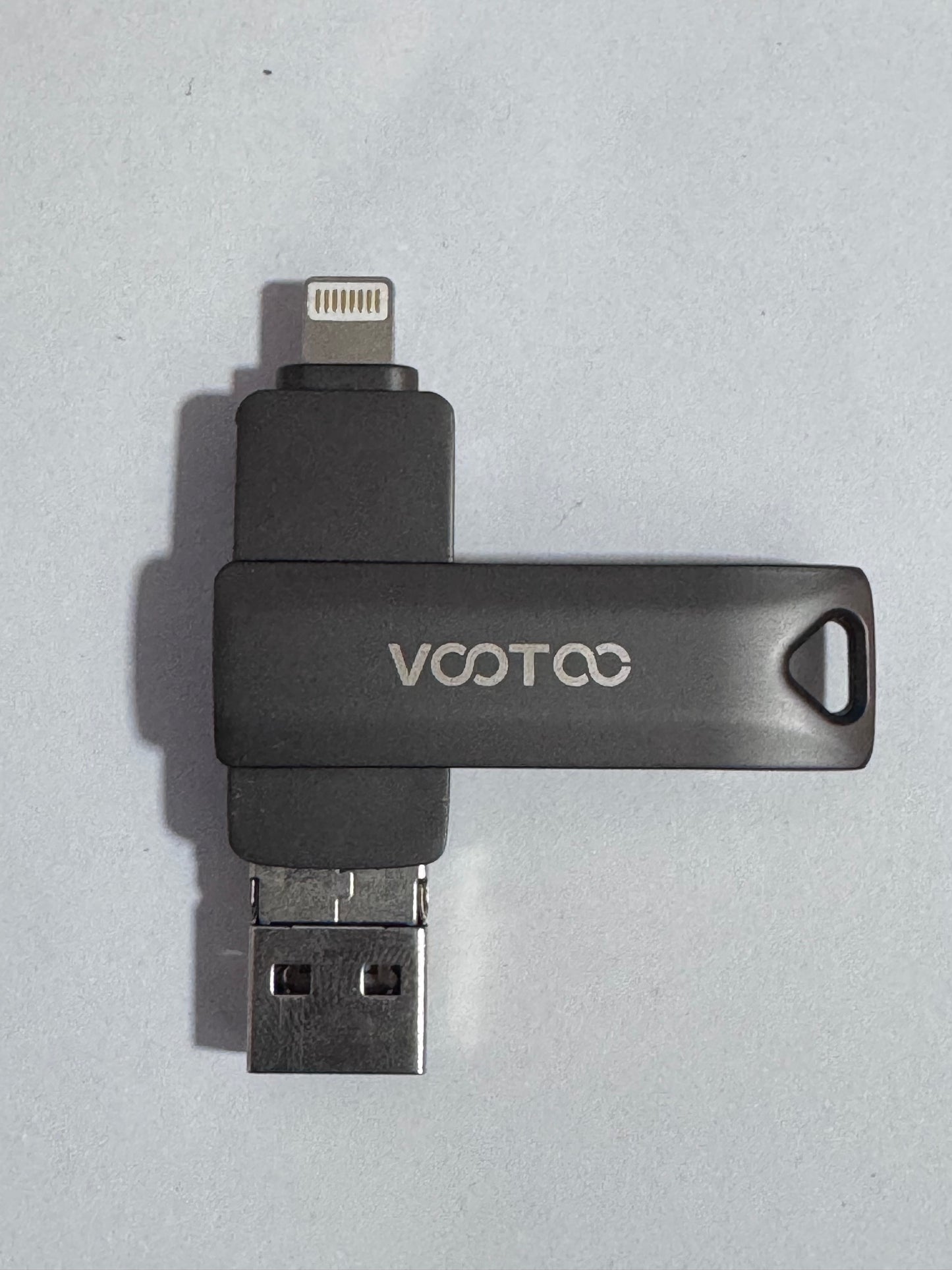 VOOTOO Certified 128GB iPhone Photo Stick iPhone Memory iPhone USB Storage for Photos Videos Contacts iPhone USB Flash Drive Memory for iPad External iPhone Storage iPhone Thumb Drive for iPad