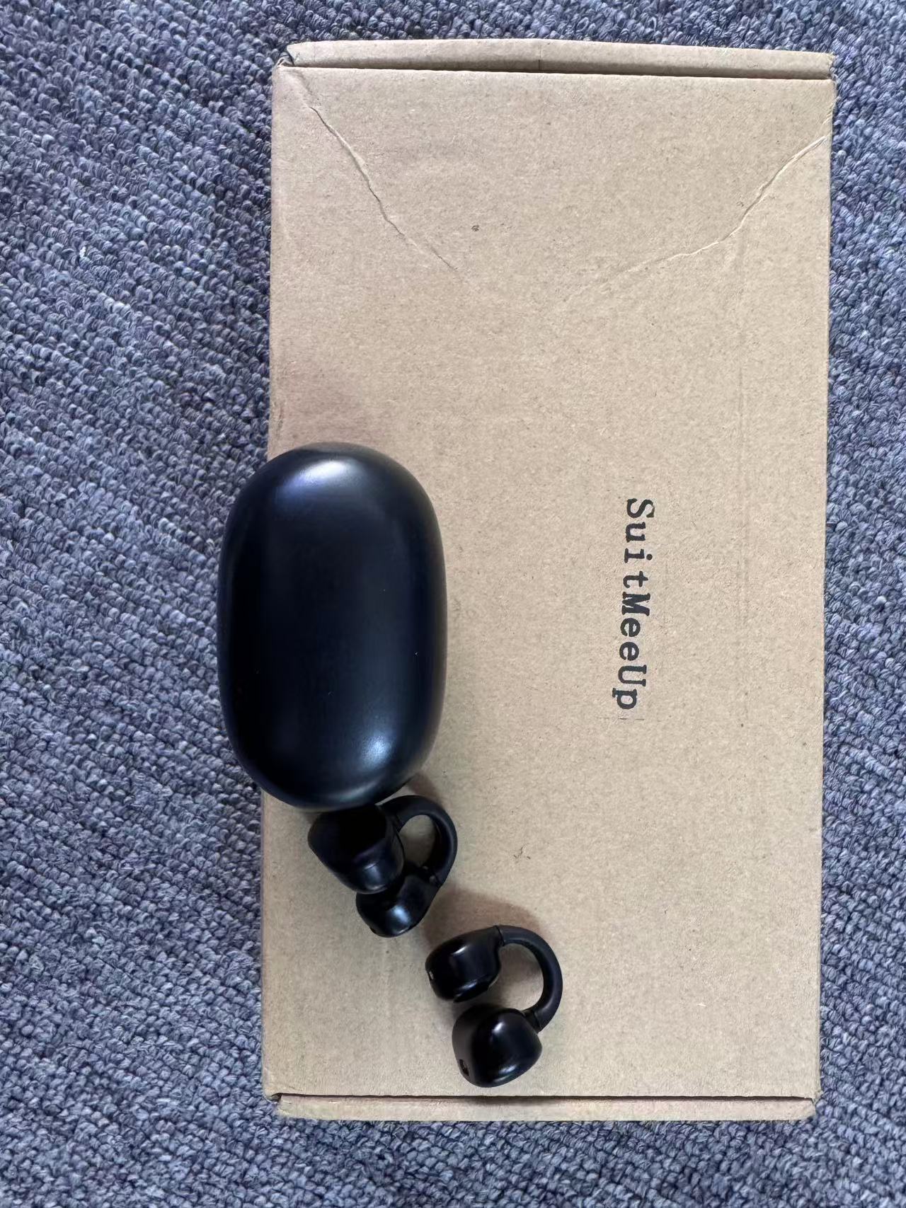 SuitMeeUp Wireless Earbuds Bluetooth Headphones 90Hrs Playtime Ear Buds IPX7 Waterproof Sports Earphones Wireless Charging Case Over-Ear Earhooks Headest