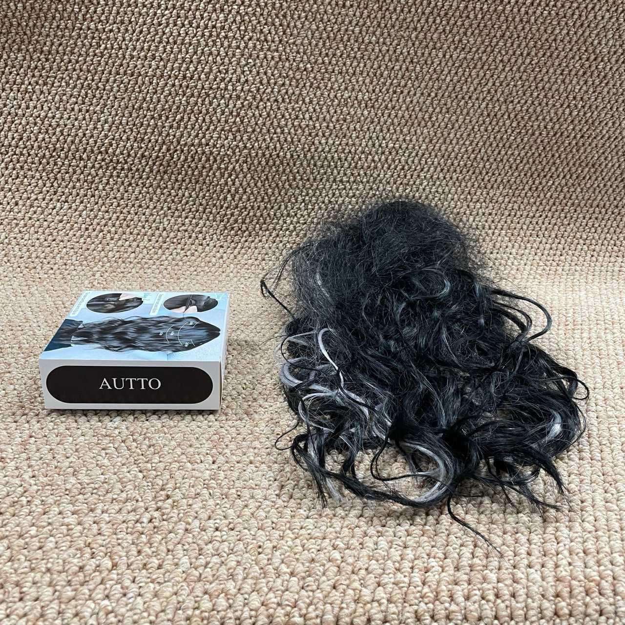 AUTTO Hair Extensions Tape in Extensions Black to Light Silver Grey Silky Straight Double Sided Seamless Skin Weft Hair Extensions 14inch Best Black Tape in Hair Extensions Human Hair