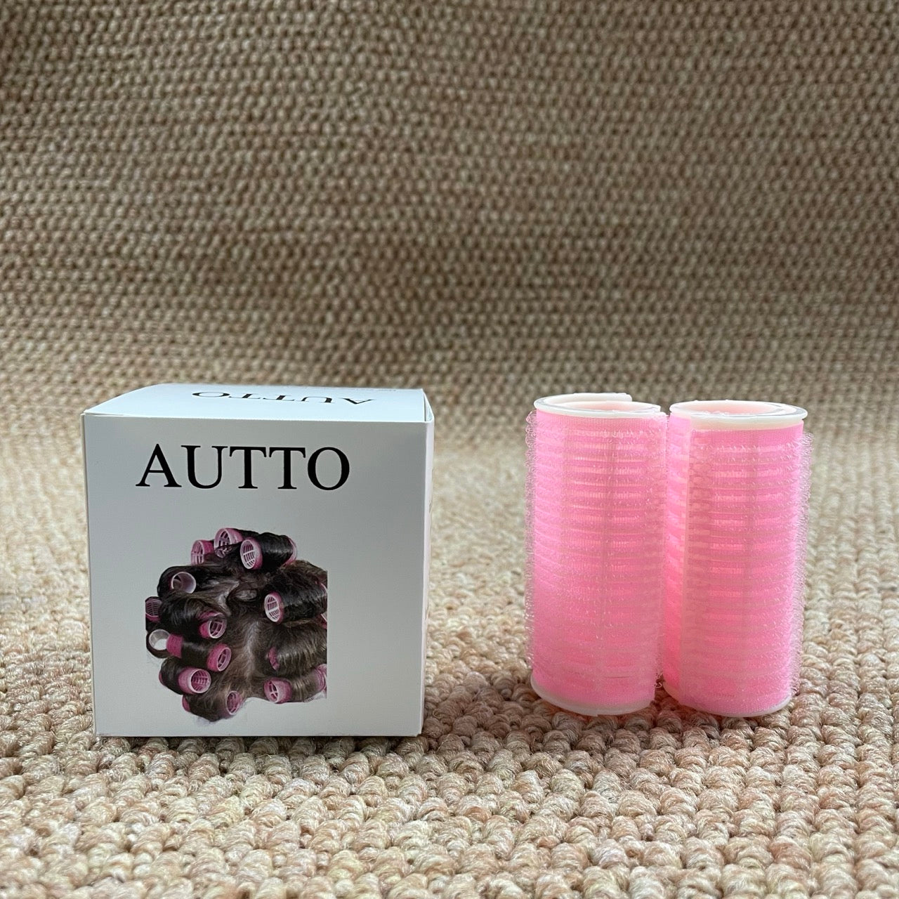 AUTTO Self-Grip Hair Curlers – Professional Salon Rollers for Hairdressing (Small, 12-Pack)
