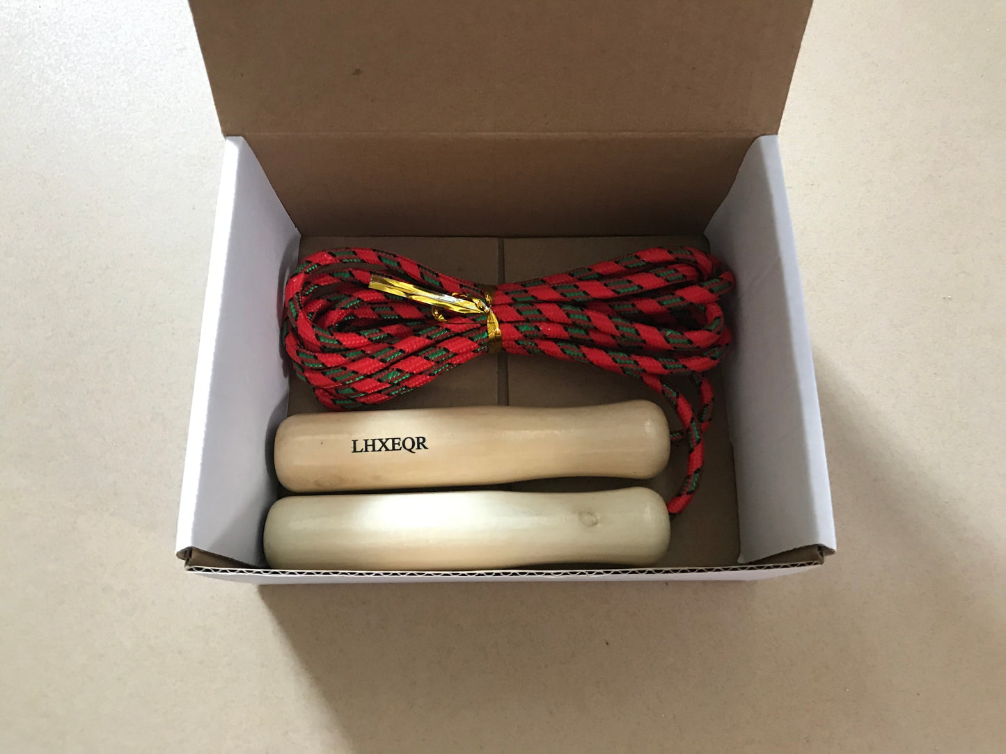 LHXEQR Feet Jump Rope for Women Men Kids Wooden Handle Jumping Ropes