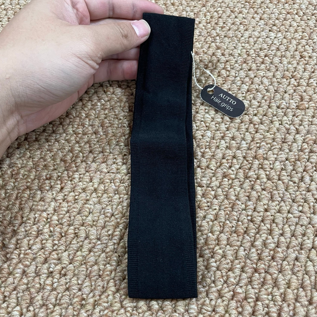 AUTTO Wig Grip Band, Headband for Keeping Wigs in Place, Black