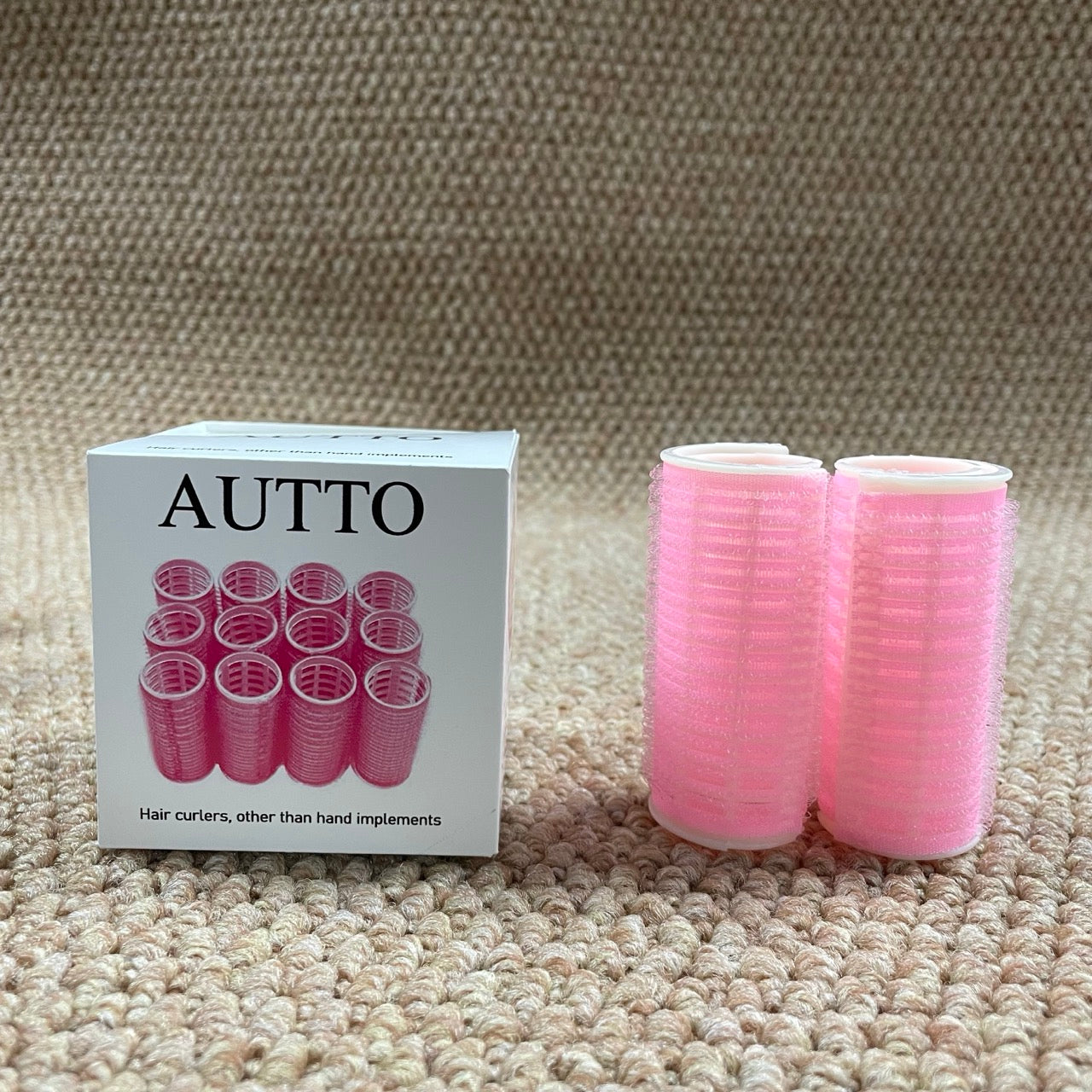 AUTTO Self-Grip Hair Curlers – Professional Salon Rollers for Hairdressing (Small, 12-Pack)