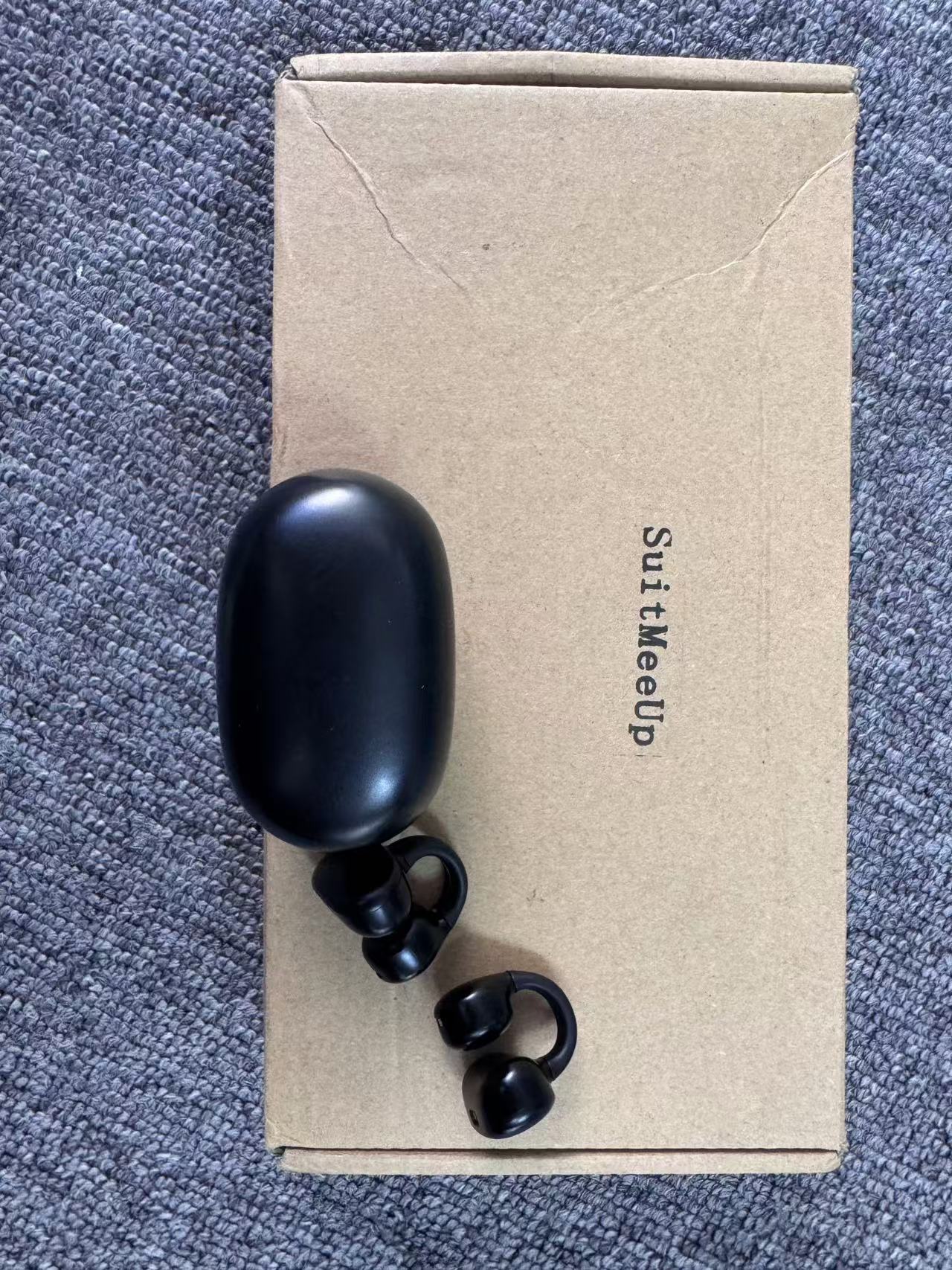 SuitMeeUp Wireless Earbuds Bluetooth Headphones 90Hrs Playtime Ear Buds IPX7 Waterproof Sports Earphones Wireless Charging Case Over-Ear Earhooks Headest