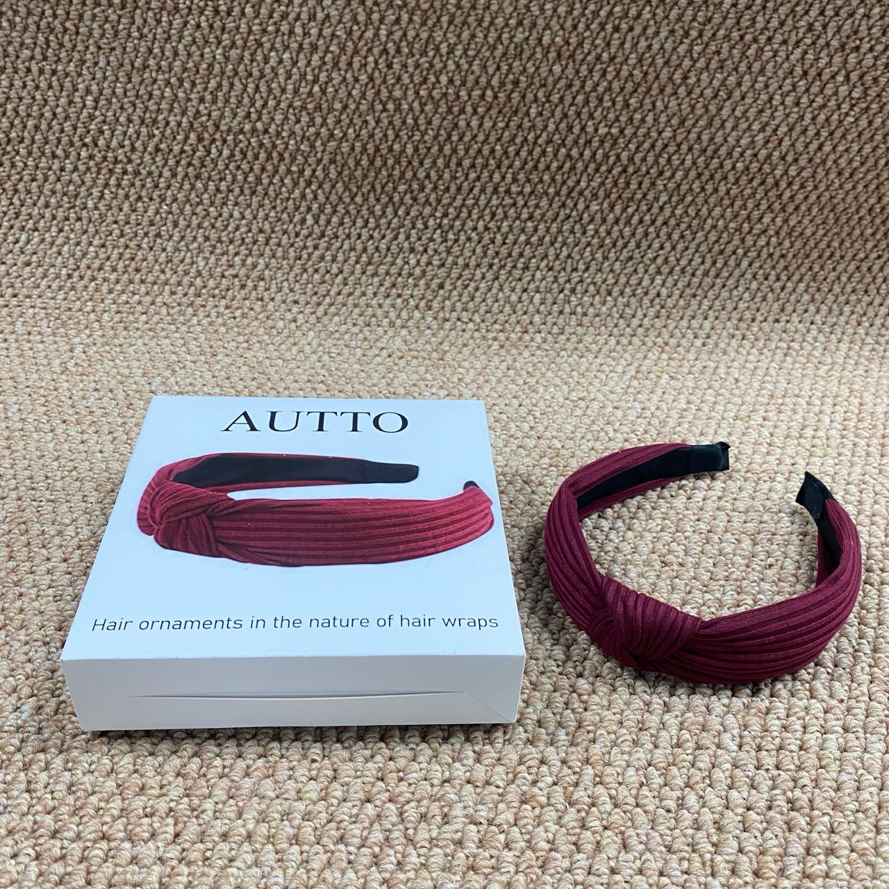 AUTTO Comfortable Knot Decor Headbands for Women Soft Elastic Hairbands for Daily Use Makeup and Exercise Versatile Haircut Ornaments hair accessories constructed primarily of synthetic