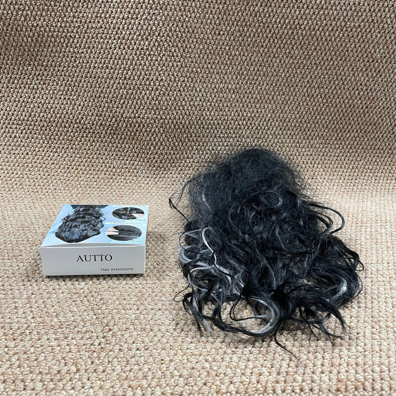 AUTTO Hair Extensions Tape in Extensions Black to Light Silver Grey Silky Straight Double Sided Seamless Skin Weft Hair Extensions 14inch Best Black Tape in Hair Extensions Human Hair