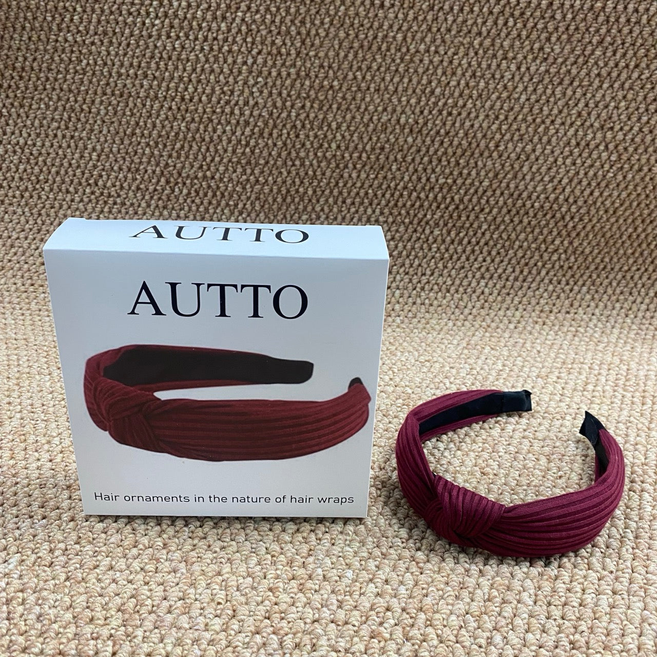 AUTTO Comfortable Knot Decor Headbands for Women Soft Elastic Hairbands for Daily Use Makeup and Exercise Versatile Haircut Ornaments hair accessories constructed primarily of synthetic