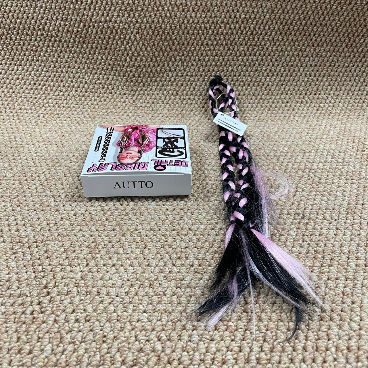 AUTTO Braiding Hair Extensions for Women 24 Inch 3Pcs Synthetic Jumbo Braid Hair Extension Profession Crochet Hair Extensions for Box Braids