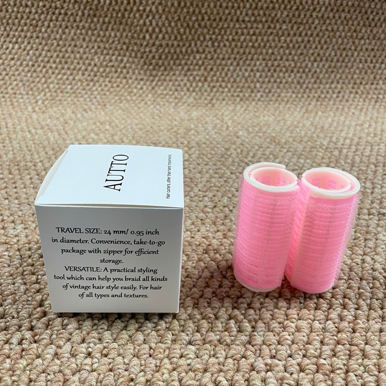 AUTTO Self-Grip Hair Curlers – Professional Salon Rollers for Hairdressing (Small, 12-Pack)