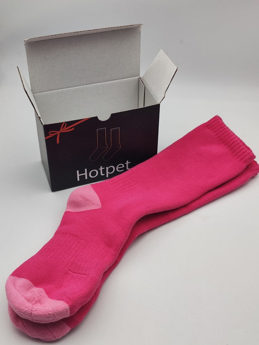 Hotpet Womens Merino Wool Thermal Socks Winter Thick Warm Hiking Cozy Crew Comfy Boot Socks