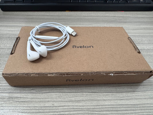 Rvelon USB C Headphones for iPhone 16 15 Pro Max Plus iPad Pro USB C Earphones with Microphone Volume Control USB C Wired Earbuds USB Type C Earphone for Google Pixel 8 7 6A 5 Samsung S24 S23 S22 S21 S20 A55