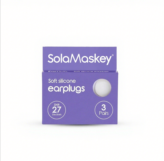 SolaMaskey Ear Plugs for Sleeping, Swimming Noise Cancelling Silicone  Earplugs, Ear Protection for Sleep and Swim