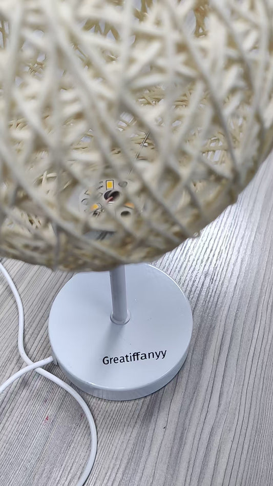 Greatiffanyy Table Lamp for Bedroom - Bedside Lamps for Night Stands, Minimalist Nightstand Light Lamp, Desk Lamps for Reading Room, Kids Room, Living Room, Office, Dorm