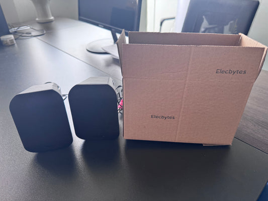 Elecbytes Active Bluetooth 5.0 Bookshelf Speakers – 60W Carbon Fiber Speaker Unit