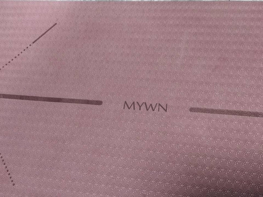 MYWN Yoga Mat 1/2" Thick w/Nylon Strap for Men & Women - Non Slip Exercise Mat for Yoga, Pilates, Stretching, Floor & Fitness Workouts