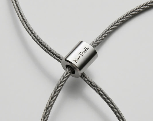 KunTensile 100pcs 1/8 Inch Aluminum Crimping Stop Sleeve for Wire Rope and Cable, Round Hole Type