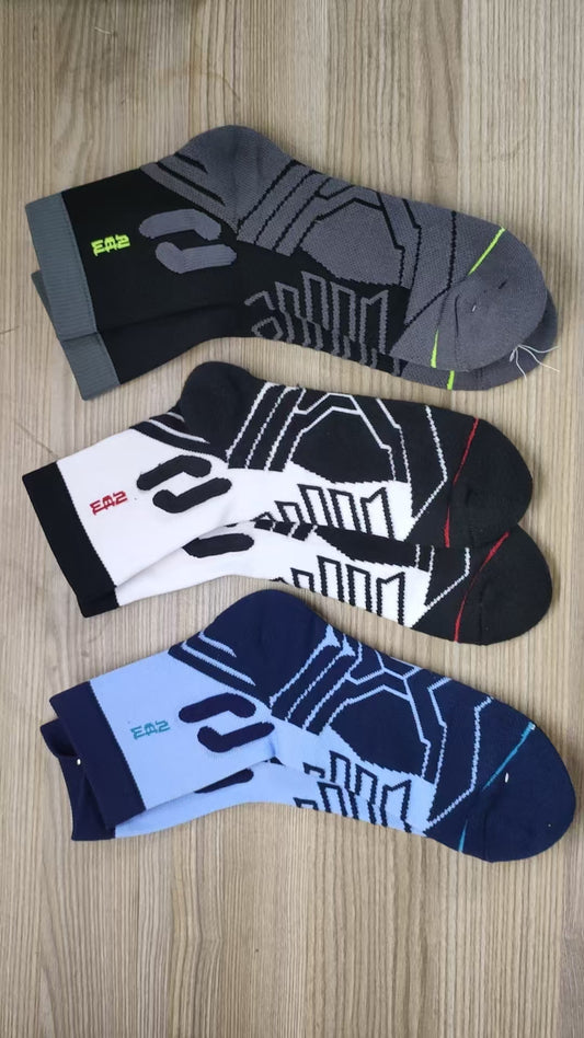 FCYBVFKJU 3 Pairs Mens Athletic Crew Socks Cushion Running Work Breathable Outdoor Socks for Men