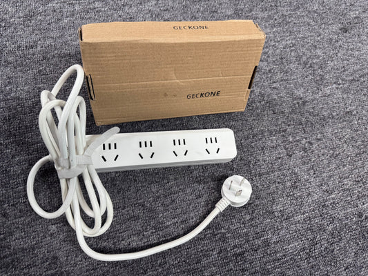GECKONE Power Strip Surge Protector-4 Widely Spaced Outlets ,1250W/10A with 5Ft Extension Cord, Power Strips with Surge Protection, Wall Mount for Home Office