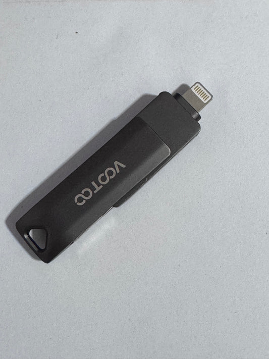 VOOTOO Certified 128GB iPhone Photo Stick iPhone Memory iPhone USB Storage for Photos Videos Contacts iPhone USB Flash Drive Memory for iPad External iPhone Storage iPhone Thumb Drive for iPad