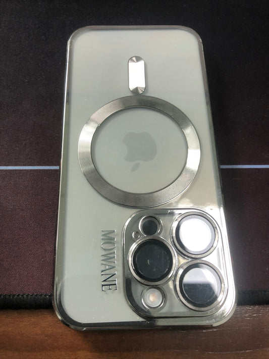MOWANE for iPhone 13 Pro Max Case Clear, [Compatible with Magsafe][Anti-Yellowing][Military-Grade Protection] Shockproof Slim Magnetic Phone Case for iPhone 13 Pro Max, Transparent