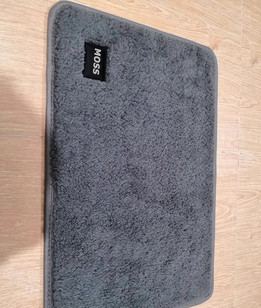 MOSS Bathroom Rugs  Plush Bath Mat Set Quick-Dry Soft Chenille Bathroom Mat with Rubber Backing, Absorbent Bathroom Rug Set, Washable Bath Rugs for Bathroom- Bath Mats