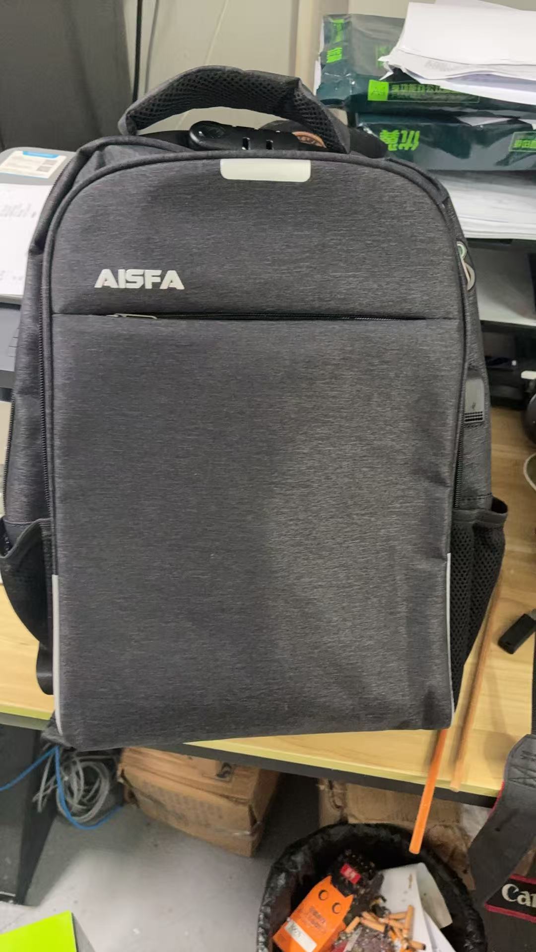 AISFA Travel Laptop Backpack, Business Anti Theft Slim Sturdy Laptops Backpack, Water Resistant College School Computer Bag Gift for Men & Women Fits 15.6 Inch Notebook