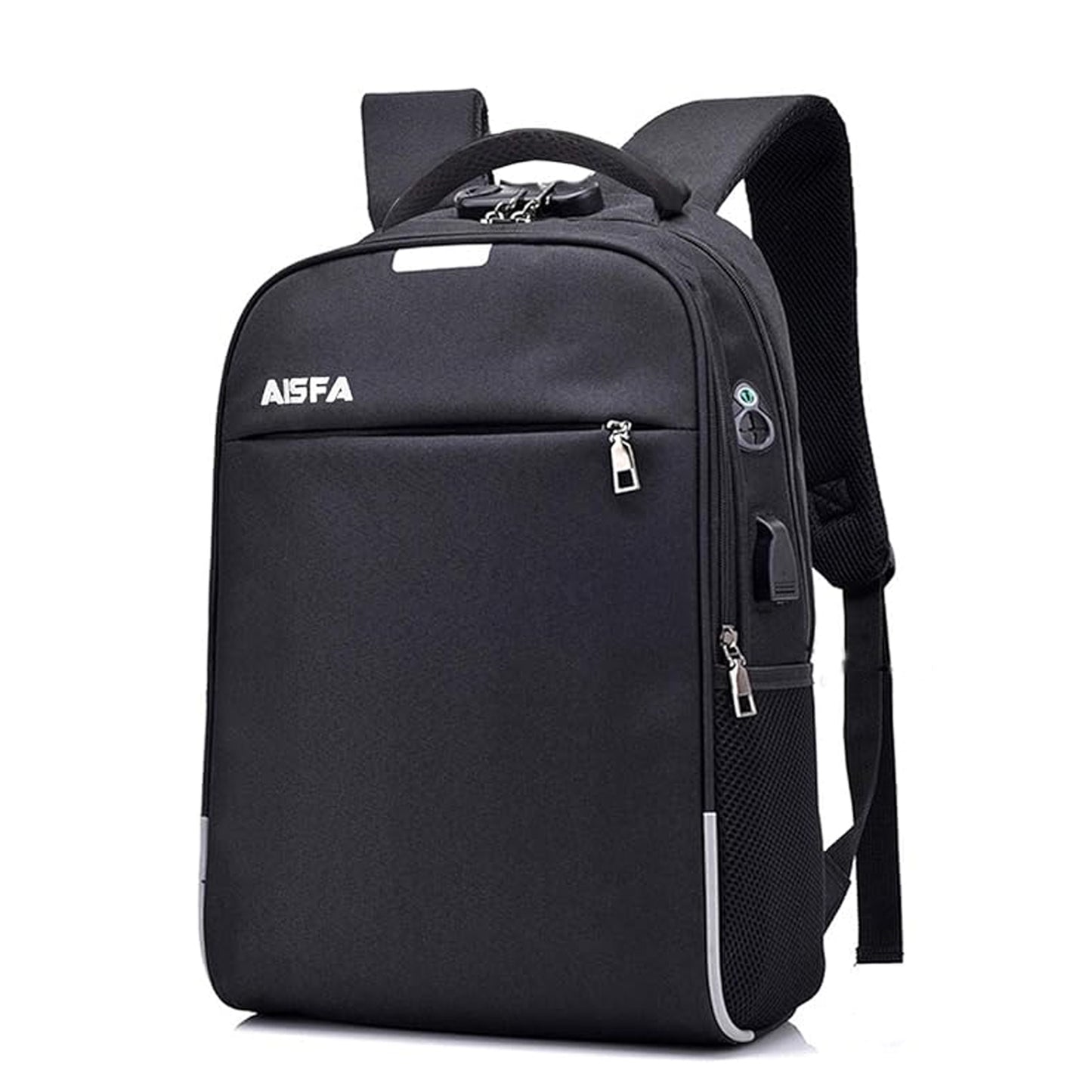 AISFA Travel Laptop Backpack, Business Anti Theft Slim Sturdy Laptops Backpack, Water Resistant College School Computer Bag Gift for Men & Women Fits 15.6 Inch Notebook
