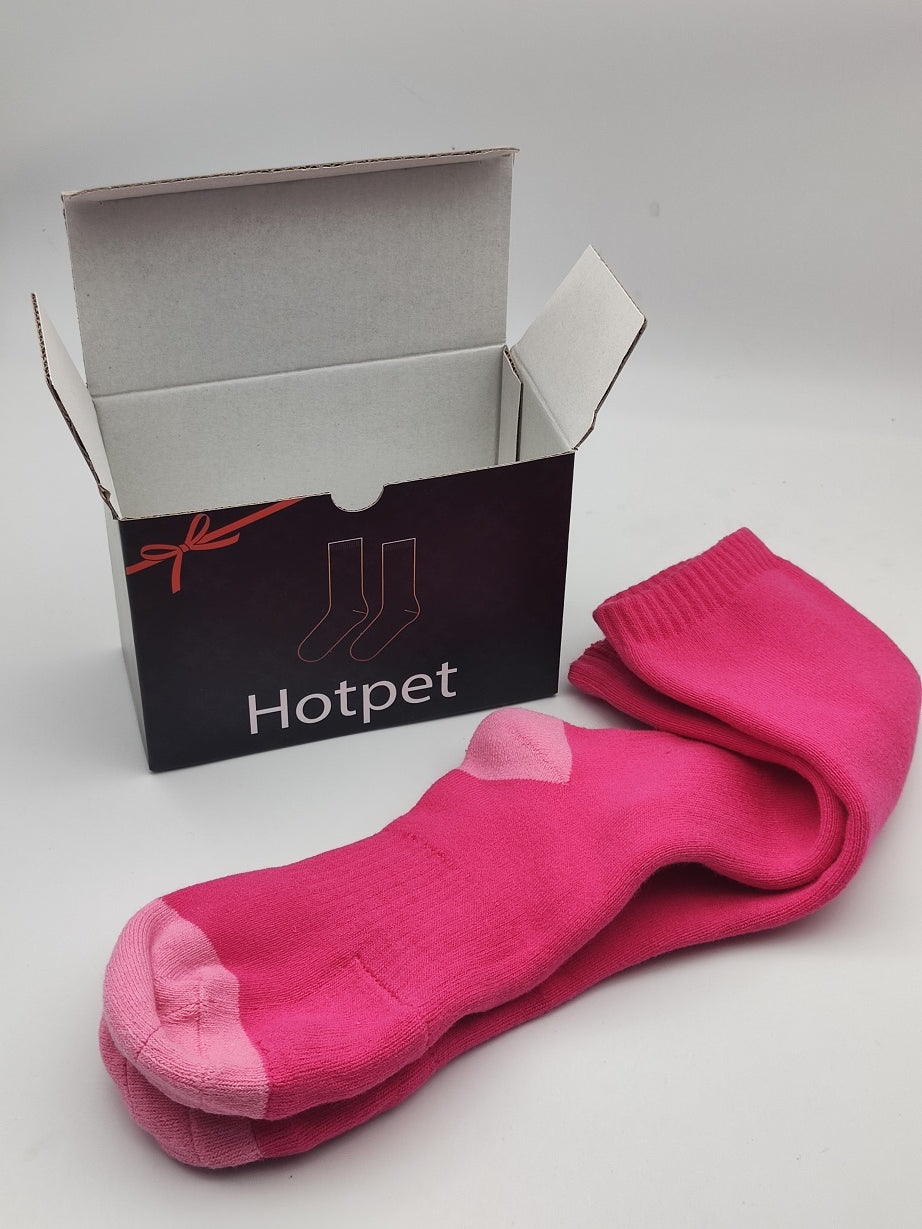 Hotpet Womens Merino Wool Thermal Socks Winter Thick Warm Hiking Cozy Crew Comfy Boot Socks